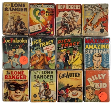 1930s "Big Little Books" Collection (103) Including Buck Rogers, Dick Tracy, Lone Ranger, Mickey Mouse and Roy Rogers